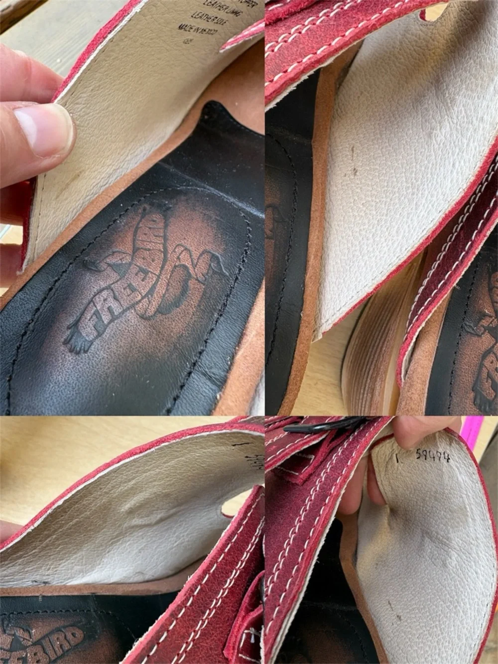 Freebird by Steven Burgundy Leather Buckle Heeled Sandals